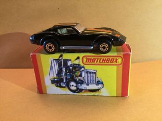 Matchbox Superfast No.  62 Chevrolet Corvette Black