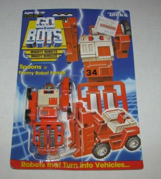 Rare Htf Gobots Spoons 31 Robot Forklift 1984 Bandai Rare Mip Moc