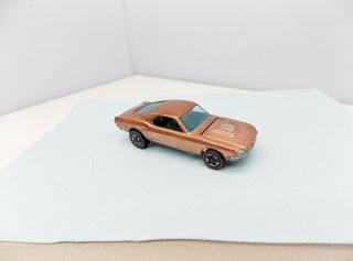 Hot Wheels Custom Mustang - Copper Brown - - Vintage Redline