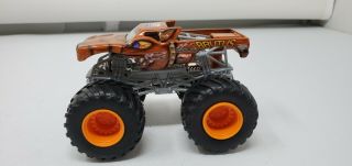 Hot Wheels Monster Jam 1:64 Scale Brutus Diecast Monster Truck Orange Hubs