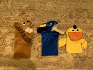 Baby Einstein Hand Puppets For Children 3 Pack - Lion/bull/duck