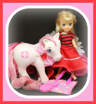 ❤️my Little Pony Mlp G1 Vtg Megan Doll Sundance White Pink Heart Lot❤️