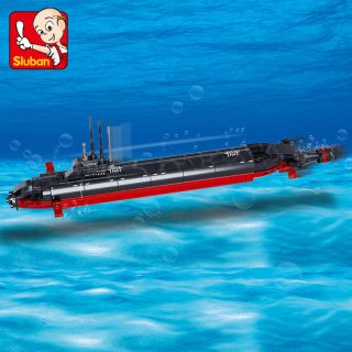 Submarine Aircraft Carrier Figures Building Blocks Toy Fit With Lego Diy 193pcs