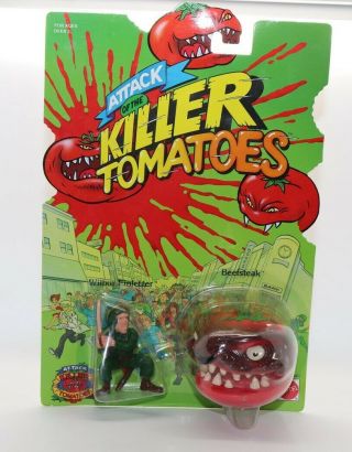Action Figure - Nip - Mattel - 1991 - Attack Of The Killer Tomatos - Beefsteak -