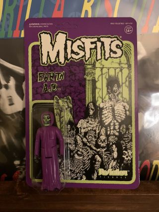 Misfits Action Figure Crimson Ghost Ghouls Hair Variant Super7 Earth A.  D.  Rare