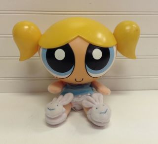 Powerpuff Girls 10 " Talking Bedtime Bubbles Plush Stuffed Doll With Vinyl Head