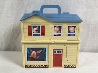 Olivia Pig House Playset Dollhouse Collapsible House To Ship Deck Kids Toy Play