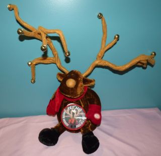 Large Dan Dee Plush Musical Animated Christmas Reindeer Sings Jingle Bell Rock