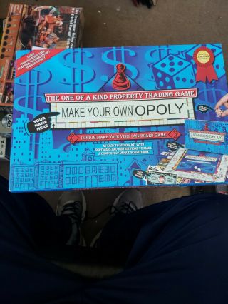 Make Your Own Opoly The One Of A Kind Custom Monopoly Board Game Hasbro.
