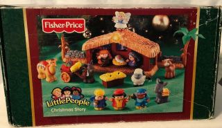 Fisher Price Little People Christmas Story Baby Jesus Nativity Christian Bible