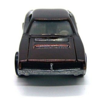 1969 Hot Wheels Redline Custom Dodge Charger Spectraflame dark brown white int 3