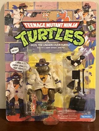 1990 Teenage Mutant Ninja Turtles Undercover Don - Moc Unpunched Card