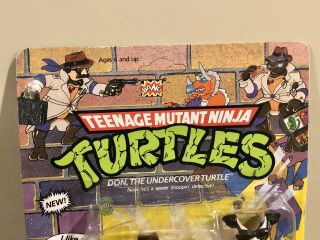 1990 Teenage Mutant Ninja Turtles Undercover Don - MOC Unpunched Card 3