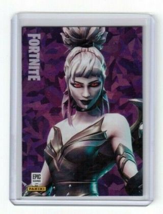 2019 Panini Fortnite Series 1 Epic Outfit Crystal Shard Card 208 Dusk (sp)