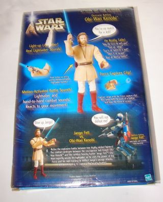 Star Wars Electronic Battling Obi Wan Kenobi AOTC 12 