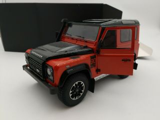 1/18 Scale,  Land Rover Defender 90 / Orange Color,  Kyosho