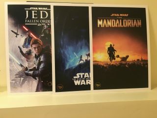 Disney Store Star Wars Rise Of Skywalker Lithograph Force Friday Poster Set