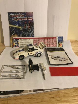 1982 Transformers G1 Autobot Cars Jazz Action Figure 100 Complete Repaired