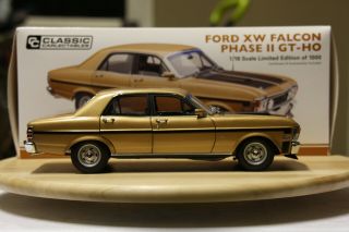 1/18 Classic Carlectable Cc Ford Xw Falcon Phase Ii 2 Gold Only 1000 Editions