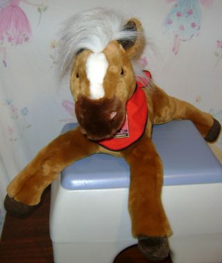 2003 Wells Fargo Legendary Plush Horse " Dandy " Pony Brown Toys R Us