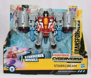 Transformers Cyberverse Starscream Starseeker Missle Action Figurine Toy
