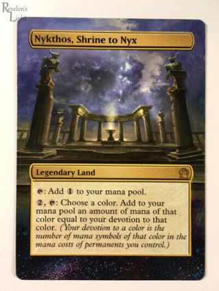 Nykthos,  Shrine To Nyx Hand Painted Mtg Alter Revelen 