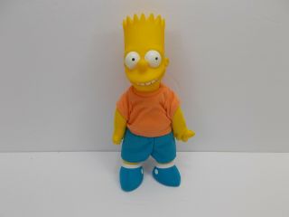 Bart Simpson 8.  5 Inch Plush Toy With Plastic Head " The Simpsons "