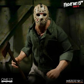 Jason Voorhees Mezco Toys One:12 Friday The 13th Part 3 Action Figure