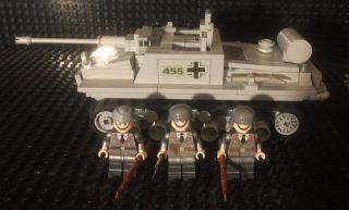 Lego Custom WW2 German Stug 3,  Renault R35,  SDKFZ 250,  KettenKrad W/Goliath 2