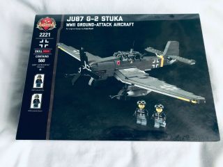 Brickmania Lego Ju87 G - 2 Stuka - Wwii Ground - Attack Aircraft.