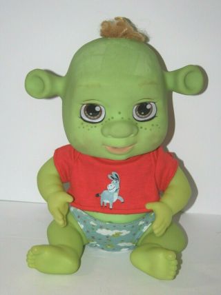 Shrek The Third Babble & Play Ogre Baby Boy Doll Fergus 2007 Talks & Moves