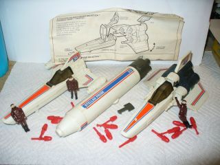 Vbintage 1978 Mattel Battlestar Galactica Colonial Viper Fighter & Stellar Probe