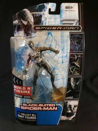 2007 Movie Black - Suited Spider - Man 3 Sandman Baf Hasbro,  Marvel Legends,  Rare