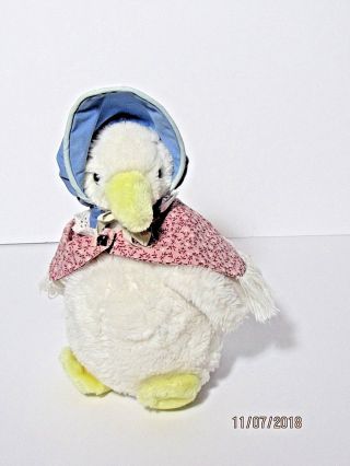 Eden Peter Rabbit Jemima Puddle Duck Musical Plush Shaw Bonnet Hat Stuffed