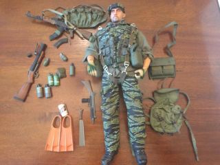 Custom Us Vietnam Special Forces Navy Seal Sf Nam Dragon 12 " Figure 1/6 Scale