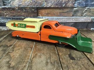 Vintage 1950’s Buddy L Hi - Lift Scoop - N - Dump / Dump Truck Great Color & Graphics