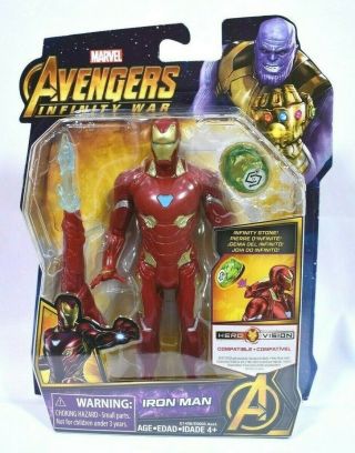 Marvel Avengers Infinity War Iron Man Infinity Stone Hero Vision Action Figure
