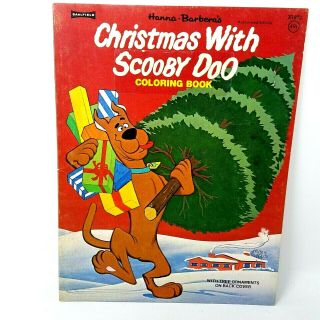 1975 Hanna Barbera Christmas Vintage Scooby Doo Coloring Book Paper Cutouts