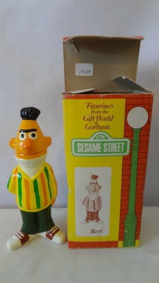 Jim Henson 1976 Muppets Sesame Street Bert Statue Or Figurine Mib J250