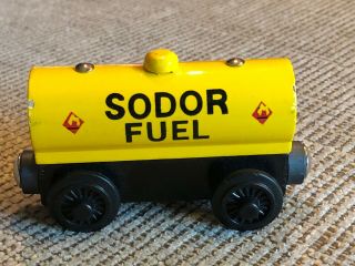 Sodor Fuel Tank Car Wooden Thomas And Friends Railway Toy Train Car