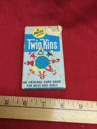 Vintage Twin Kins Play - Mor Card Game Complete Arrco Playing Card Company