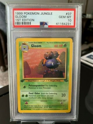 Psa 10 Gem 1999 Pokemon Jungle Gloom 37 1st Edition