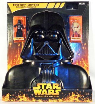 Star Wars Darth Vader Carry Case Revenge Of The Sith,  Including 2 Figures,  2005