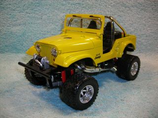 1/18 Scale Diecast 1980 Jeep Cj - 5 In Yellow By 100 Hot Wheels No Box.
