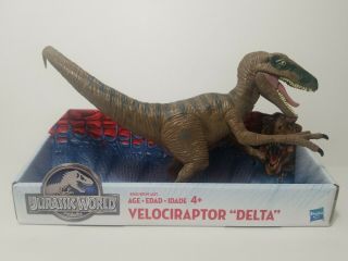 Jurassic Park World Velociraptor Delta Dinosaur Figure