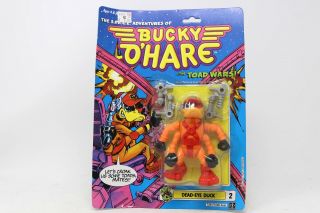 1990 Hasbro Bucky O’hare Dead - Eye Duck Action Figure 2 Moc