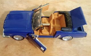 1965 Ford Mustang Blue 1:24 Scale Diecast Model Ss7711