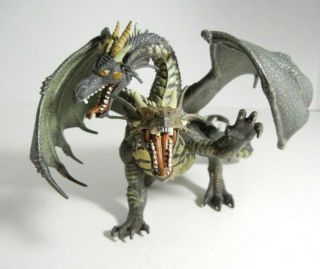 Two Headed Dragon Toy Figure Animal Myth Magic Fantasy Papo D And D Type 2005