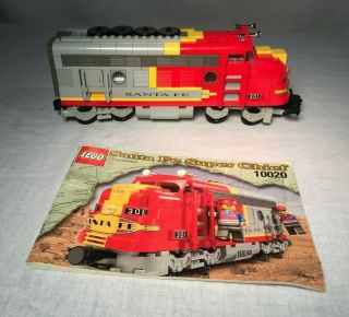 Lego Santa Fe 301 Chief Locomotive 10020 W Instructions