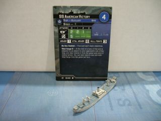 Axis & Allies War At Sea Surface Action Ss American Victory 13/40